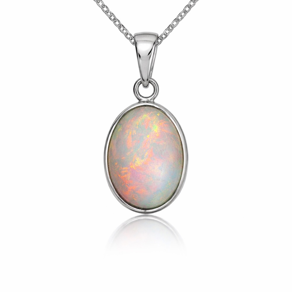 Ethiopian Opal Oval S925 Pendant